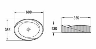 Раковина CeramaLux 78750MPG серая 60 см